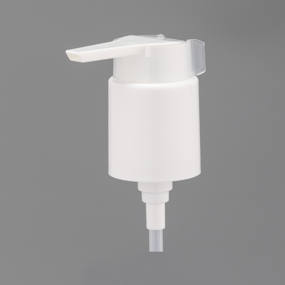 001-01B 24-410 Left and right lock switch self-locking long nozzle pump head Convenient locking anti-pressure function 0.48ml lotion pump