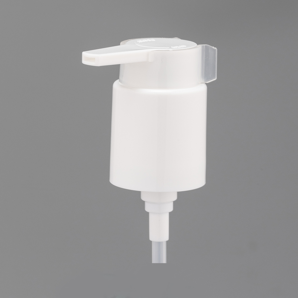 001-01C 24-410 Left and right lock switch self-locking long nozzle pump head Convenient locking anti-pressure function 0.48ml lotion pump