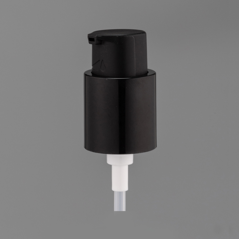 001-02J 20-410 Self-contained frosted head cap with left and right switch External spring self-locking pump 0.23ml cleansing oil pump