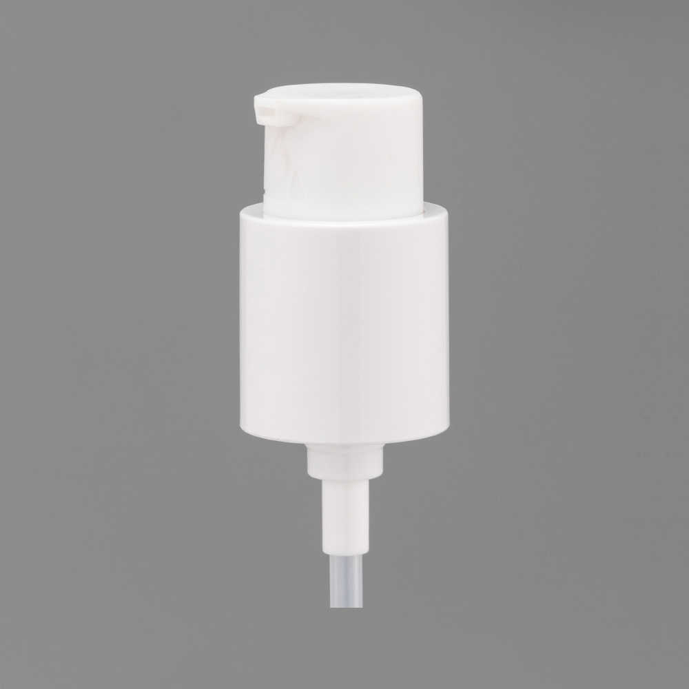 001-02J 20-410 Self-contained frosted head cap with left and right switch External spring self-locking pump 0.23ml cleansing oil pump