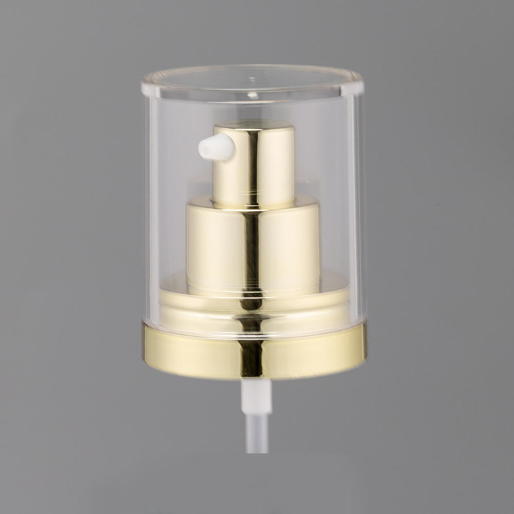 021-02C-02 18-410 High-end Cosmetic Set Pump Thick Cover Straight Round Design Structure Luxurious Matching 0.23ml Lotion Pump